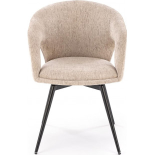Krzesło fotelowe z obrotowym siedziskiem K550 beżowe Halmar
