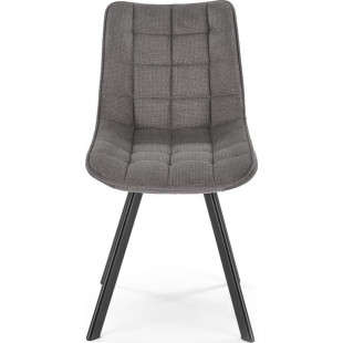Krzesło tapicerowane pikowane K549 popiel Halmar