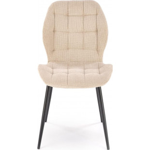 Krzesło pikowane tapicerowane K548 beżowe Halmar