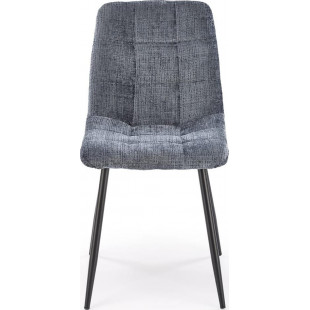 Krzesło pikowane tapicerowane K547 popiel Halmar