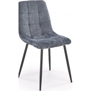 Krzesło pikowane tapicerowane K547 popiel Halmar