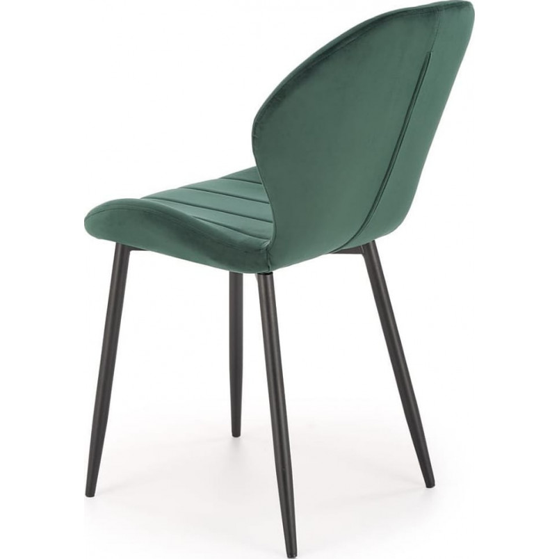 Krzesło welurowe K538 zielone Halmar