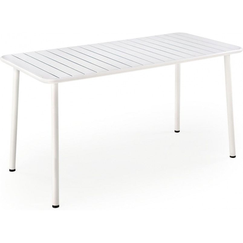 Stół metalowy prostokątny Bosco 140x70cm biały Halmar