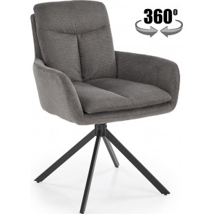 Krzesło fotelowe obrotowe K536 popiel Halmar