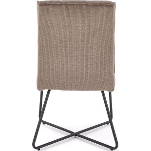 Krzesło tapicerowane z pikowanym oparciem K534 popiel Halmar