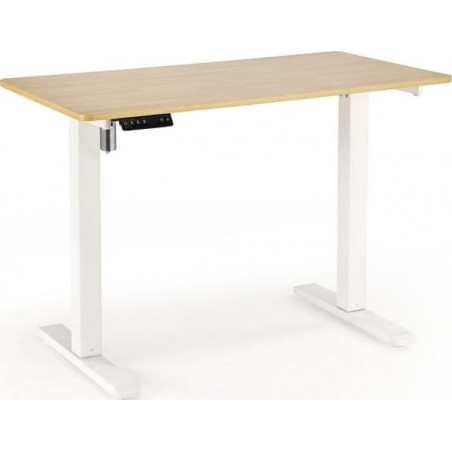 Biurko z funkcją regulacji wysokości B53 105x56cm dąb złoty / biały Halmar