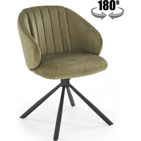 Krzesło fotelowe obrotowe K533 oliwkowe Halmar