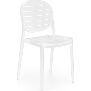 Krzesło z tworzywa K529 białe Halmar