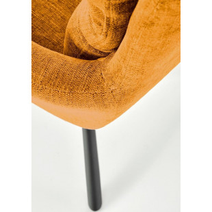 Krzesło fotelowe obrotowe K495 musztardowe Halmar