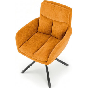 Krzesło fotelowe obrotowe K495 musztardowe Halmar