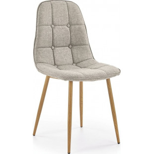Krzesło pikowane tapicerowane K316 beżowe Halmar