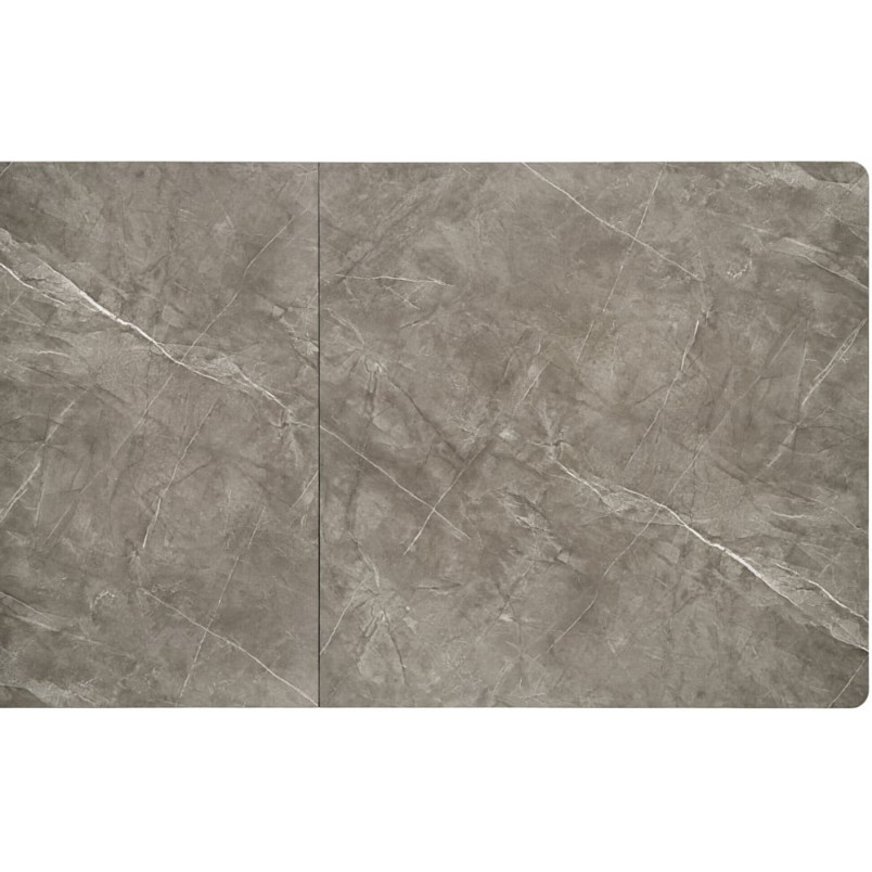 Stół rozkładany Charles 180-260x90cm popielaty marmur / czarny Halmar