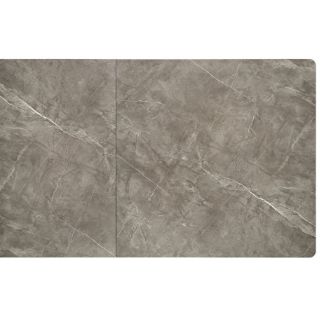 Stół rozkładany Charles 180-260x90cm popielaty marmur / czarny Halmar