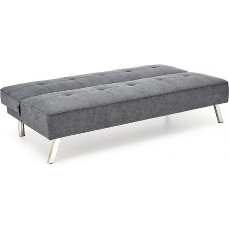 Sofa 3 osobowa rozkładana na nóżkach Carlito 173cm popiel Halmar
