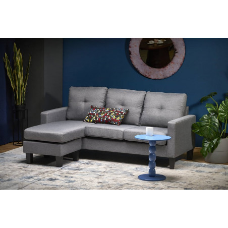Sofa 3 osobowa z podnóżkiem Gerson 180cm popiel Halmar