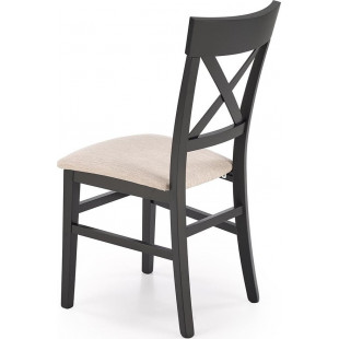 Krzesło drewniane z tapicerowanym siedziskiem Tutti II czarny / Inari 22 Halmar
