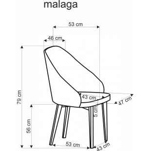 Krzesło tapicerowane z obrotowym siedziskiem Malaga popiel / buk Halmar