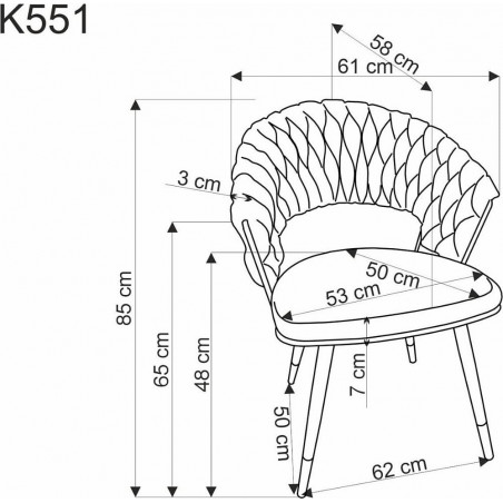 Krzesło welurowe muszelka ze złotymi nogami K551 ciemny zielony Halmar