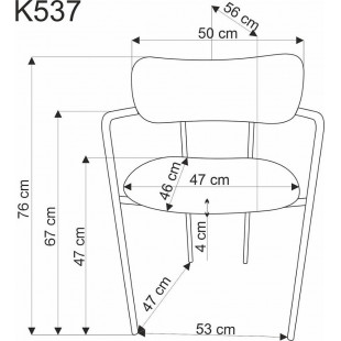 Krzesło tapicerowane ze złotymi nogami K537 kremowe Halmar