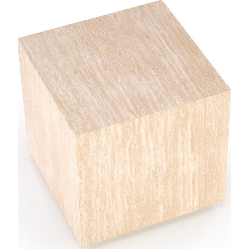 Stolik boczny kwadratowy Travertino 45x45cm trawertyn Halmar