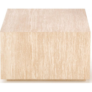 Stolik kwadratowy japandi Travertino 60x60cm trawertyn Halmar