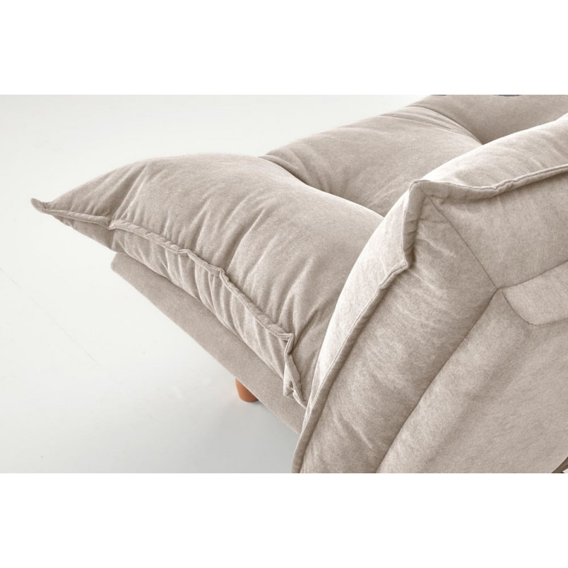 Sofa tapicerowana rozkładana Pillow 190cm beżowa Halmar