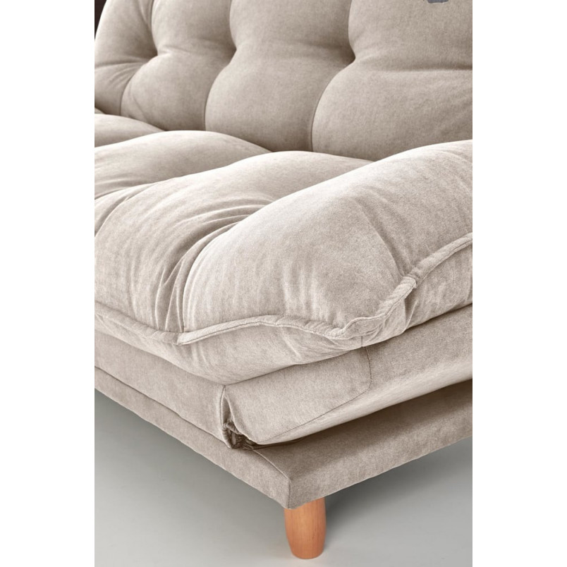 Sofa tapicerowana rozkładana Pillow 190cm beżowa Halmar