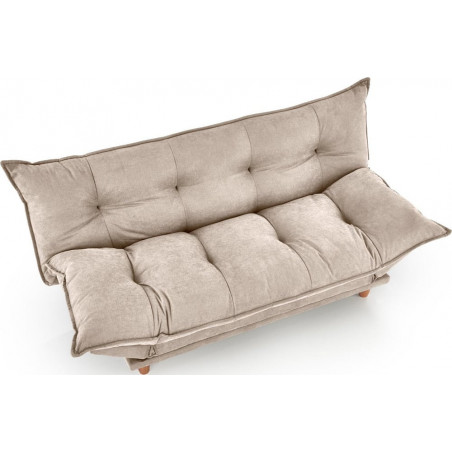 Sofa tapicerowana rozkładana Pillow 190cm beżowa Halmar