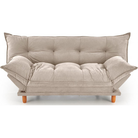 Sofa tapicerowana rozkładana Pillow 190cm beżowa Halmar