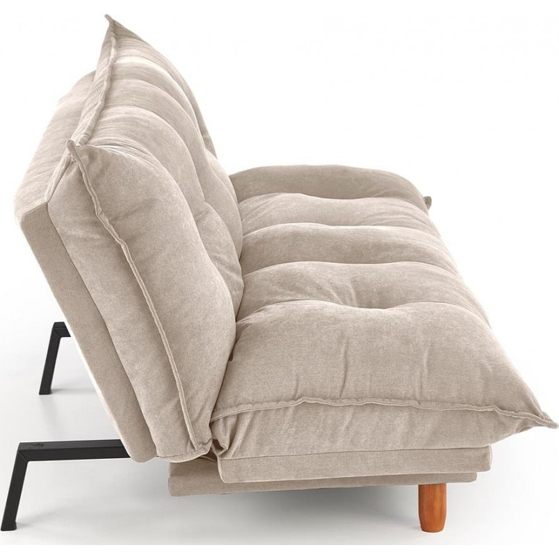 Sofa tapicerowana rozkładana Pillow 190cm beżowa Halmar