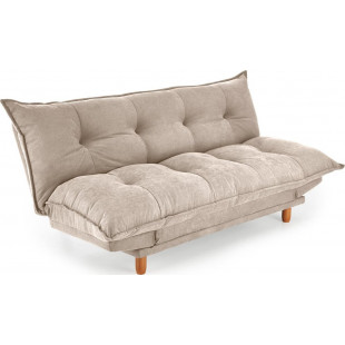 Sofa tapicerowana rozkładana Pillow 190cm beżowa Halmar