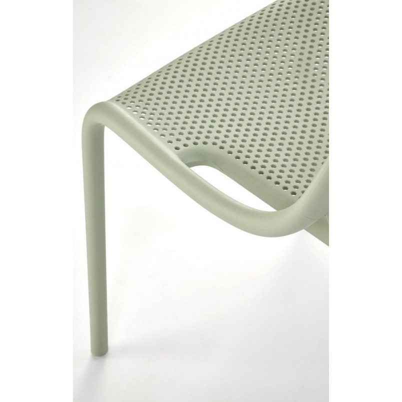 Krzesło ażurowe z tworzywa K532 miętowe Halmar