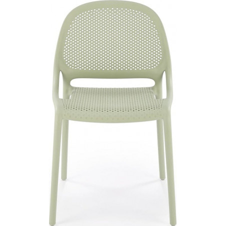 Krzesło ażurowe z tworzywa K532 miętowe Halmar