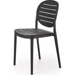 Krzesło z tworzywa K529 czarne Halmar