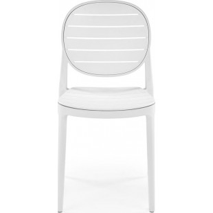 Krzesło z tworzywa K529 białe Halmar