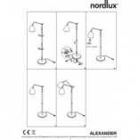 Lampa podłogowa nowoczesna Alexander Czarna marki Nordlux