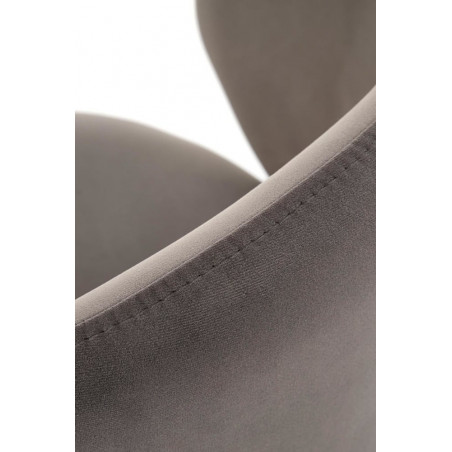 Krzesło barowe tapicerowane H121 63cm popiel / czarny Halmar