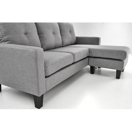 Sofa 3 osobowa z podnóżkiem Gerson 180cm popiel Halmar