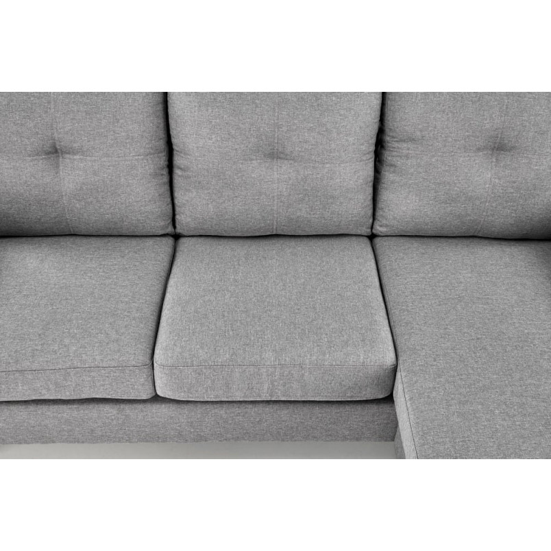 Sofa 3 osobowa z podnóżkiem Gerson 180cm popiel Halmar