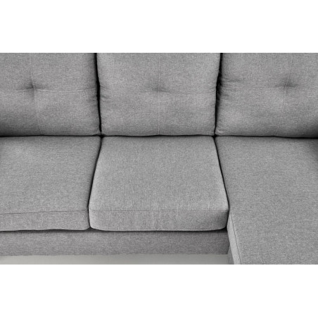 Sofa 3 osobowa z podnóżkiem Gerson 180cm popiel Halmar
