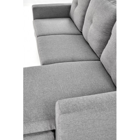 Sofa 3 osobowa z podnóżkiem Gerson 180cm popiel Halmar