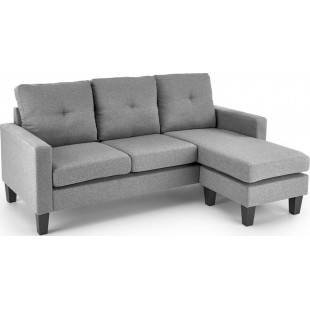 Sofa 3 osobowa z podnóżkiem Gerson 180cm popiel Halmar