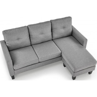Sofa 3 osobowa z podnóżkiem Gerson 180cm popiel Halmar