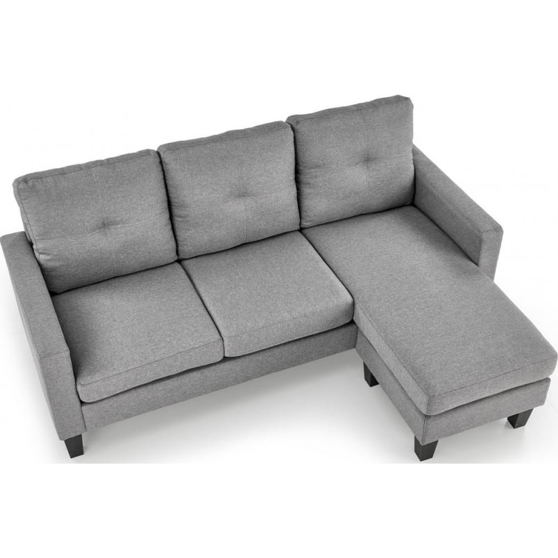 Sofa 3 osobowa z podnóżkiem Gerson 180cm popiel Halmar