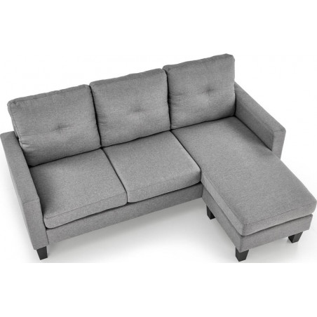 Sofa 3 osobowa z podnóżkiem Gerson 180cm popiel Halmar