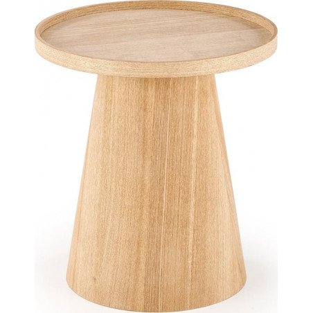 Stolik boczny z tacą Editta 45cm naturalny Halmar