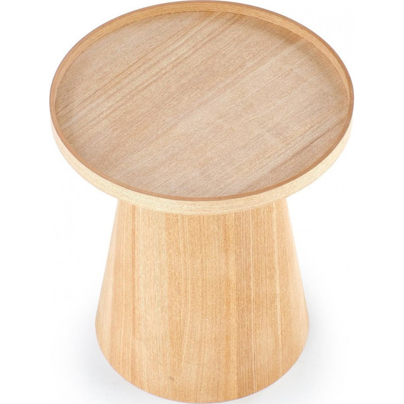 Stolik boczny z tacą Editta 45cm naturalny Halmar
