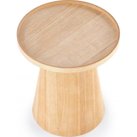 Stolik boczny z tacą Editta 45cm naturalny Halmar