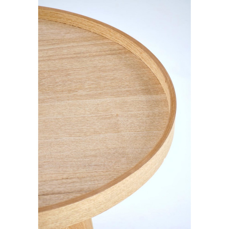Stolik boczny z tacą Editta 45cm naturalny Halmar