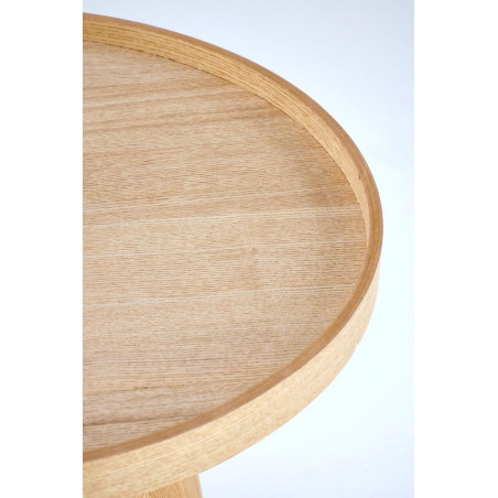 Stolik boczny z tacą Editta 45cm naturalny Halmar